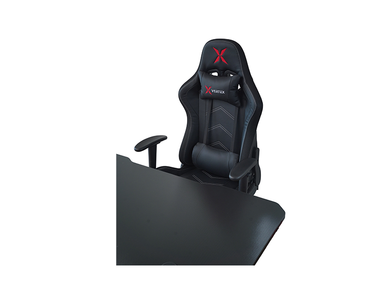 Gaming Chair: Vertex Illidan Gaming Chair RGB Black PU